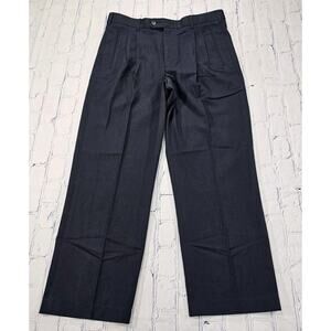 Haband Lion’s Den Blue Pleated Front Trouser Pants VINTAGE MENS SIZE 34